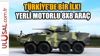 Türkiye'de bir ilk! Yerli motorlu 8x8 araç "Arma II"
