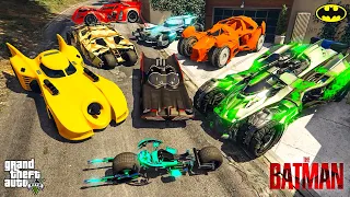 GTA 5 - Stealing RARE BATMAN SUPER CARS with Franklin (GTA V Real Life Cars #18)