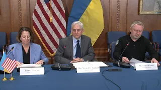 Attorney General Garland and DOJ Officials Meet With Ukrainian Prosecutor General Andriy Kostin