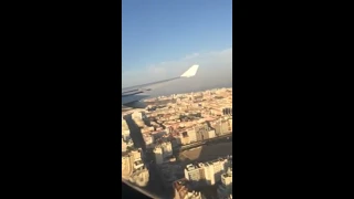 TAP A330 landing at Lisboa (with applauds)