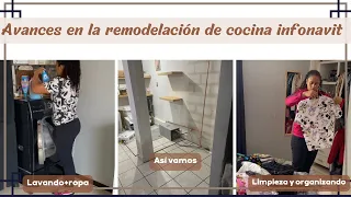 ASI VAMOS CON EL AVANCE DE MI COCINA PEQUEÑA|SIGO LAVANDO+ORGANIZANCIÓN🧺|#casainfonavit|Lau Lara🤍