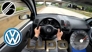 VW Lupo 1.4 60 PS Top Speed Drive On German Autobahn With No Speed Limit POV