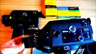 Nikon R10 & R8 Super 8 Film Cameras