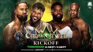 The Usos Vs The Hurt Business Tag Team Match -  Kickoff Crown Jewel 2021