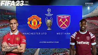 FIFA 23 | Manchester United vs West Ham United - UCL Final UEFA Champions League - PS5 Full Gameplay