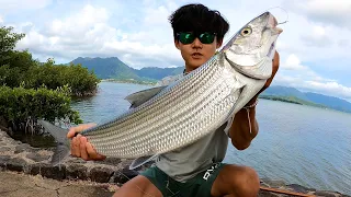 Hawaii Fishing For BIG O’IO (Bonefish) | Delicious O’io Catch And Cook!