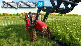 I spent 24 HOURS on FLAT MAP with 0$ | Farming Simulator 22 | ep.6