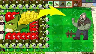 99 Cob Cannon Gatling Pea vs 999 Gargantuar - Plants vs Zombie battlez