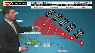 Hurricane Lee 11 am update for Friday, September 8