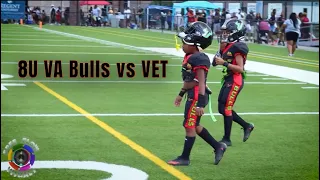 FREE FLOW VISUALS - 8U VA Bulls vs VET Highlights. #youthfootball #youthfootballhighlights