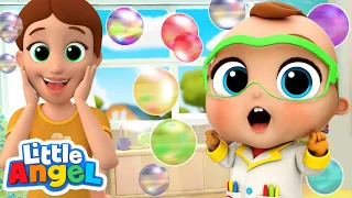 Bubbles Song | Little Angel Kids Songs & Nursery Rhymes