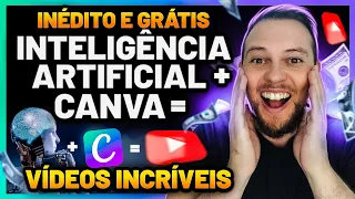 INÉDITO E GRÁTIS! Use a INTELIGÊNCIA ARTIFICIAL do CANVA para Criar Vídeos INCRÍVEIS (Canal Dark)