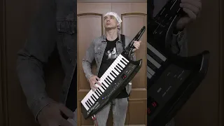 ECLIPSE - THE DOWNFALL OF EDEN on Roland AX-Synth KEYTAR. Guitar solo #shorts