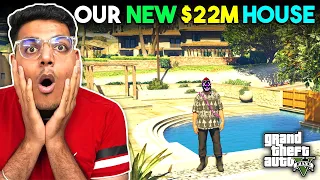 Shifting To Our New $22 Million Family House 😍 | Pool Party | GTA 5 Grand RP #13 | MrLazy [HINDI]