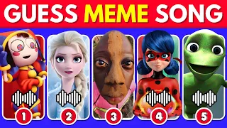 Guess Meme SONG🎤🔊| The Amazing Digital Circus, Salish Matter, Chipi Chapa, Toothless, MrBeast, Tenge