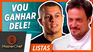 5 RIVALIDADES MARCANTES | LISTAS MASTERCHEF