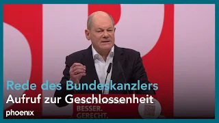 Rede des Bundeskanzlers auf dem SPD-Parteitag in Berlin am 09.12.23