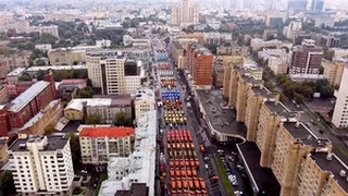 Первый парад специализированной городской техники в Москве