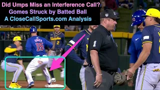 Did Yan Gomes Interfere with Willy Adames on Ground Ball - Umpires Called it Legal, but was it?