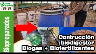 Cómo CONSTRUIR BIODIGESTOR casero para elaborar 💦🌱 BIOFERTILIZANTES y BIOGAS 🔥 para la casa y campo