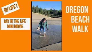 Full Time RV Life - Crossing Rivers on the Oregon Coast Beach! #shorts