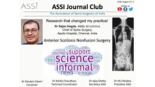 Video Journal Club 2 - Dr Sajan Hedge - Anterior Scoliosis Nonfusion Surgery