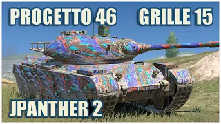 Progetto 46, Grille 15 & Jagdpanther II • WoT Blitz Gameplay
