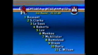 1989/90 - Chelsea v West Ham (Zenith Data Cup Q/F - 22.12.89)