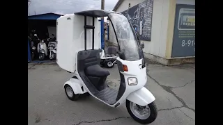 Honda Gyro Canopy-2 TA03 FI, 4-х тактный двигатель с жидкостным охлаждением.