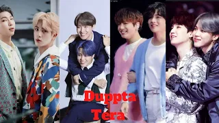 BTS Namjin yoonmin taekook jihope hindi song dupatta Tera 💜💜💜🥰🥰