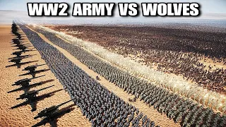 CAN 30,000 WW2 ARMY STOP 1 MILLION WOLVES? | Ultimate Epic Battle Simulator 2 | UEBS 2