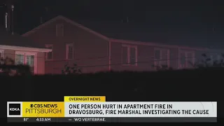 One person hurt in Dravosburg apartment fire