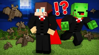 Mikey & JJ BITTEN And INFECTED By A VAMPIRE in Minecraft! (Maizen Mazien Mizen)