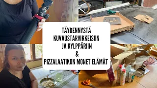 Kuvaustarvikehankintoja / luonnonkosmetiikkatilaus / pizzalaatikon monet käyttötarkoitukset / vlogi