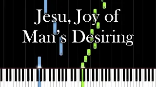 Bach - Jesu, Joy of Man's Desiring (Piano Tutorial) [Synthesia]