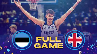 Estonia v Great Britain | Full Basketball Game | FIBA EuroBasket 2022