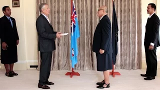 Fijian President receives Credentials from the new Non-Resident Spanish Ambassador
