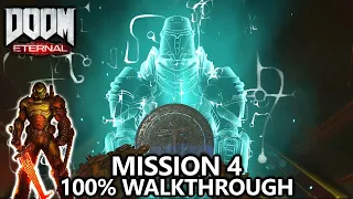 DOOM Eternal - Mission 4 - 100% Walkthrough - All Secrets, Collectibles, Upgrades & Challenges