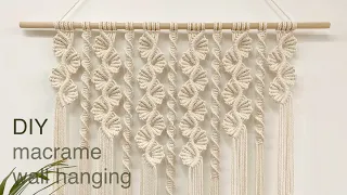 DIY | macrame leaves wall hanging | 마크라메 나뭇잎 월 행잉