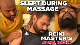 ASMR Head massage therapy, Neck Cracking which really made me Sleepy 🙂 Thanks REIKI MASTER