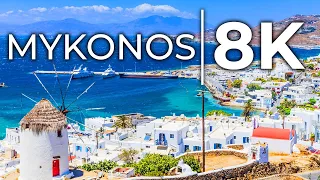 Mykonos Greece Tour 8K HDR Greece Walking Tour 60 FPS - Clamy Idyllic