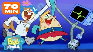 ¡Lo mejor de Arenita, Perlita y la Sra. Puff en Fondo de Bikini! | Bob Esponja