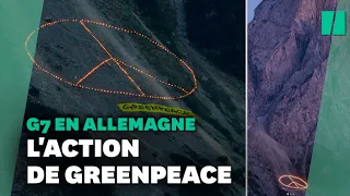 Greenpeace interpelle les dirigeants du G7 depuis les montagnes en Allemagne