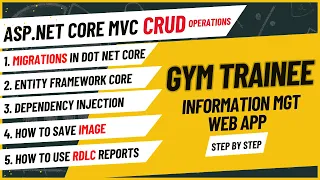 ENTITY FRAMEWORK CORE | ASP DOT NET CORE MVC | COMPLETE TUTORIAL | CRUD OPERATIONS