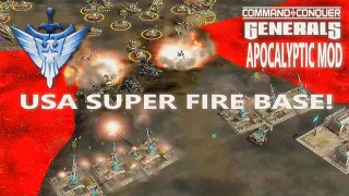 USA SUPER FIRE BASE! Command and Conquer Generals Zero Hour 2024 APOCALYPTIC MOD