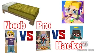 Noob VS Pro VS Hacker in Bedwars!? (Blockman Go Animation)