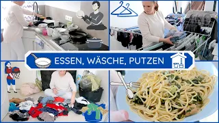 Putzmotivation/ Get it all done / Clean with me deutsch / Essen kochen, Wäsche machen, aufräumen