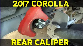 2017 Toyota Corolla | The Easiest Way To Compress Your Rear Caliper.