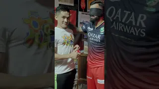 Virat Kolhi Puma Blindfold Challenge #shorts #viratkohli #rcb