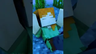 #8 - Alex fell into the water because of the zombie 😟 | #shorts #minecraft